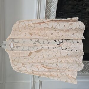 BCBG size S see thru pink jacket